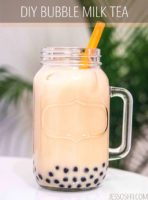DIY bubble boba milk tea recipe