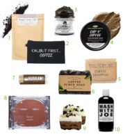 coffee and caffeine infused beauty products