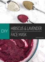 hibiscus and lavendar face mask recipe and how to