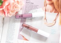 e.l.f. Lip Lacquers review and swatches - Tea Rose & Praline