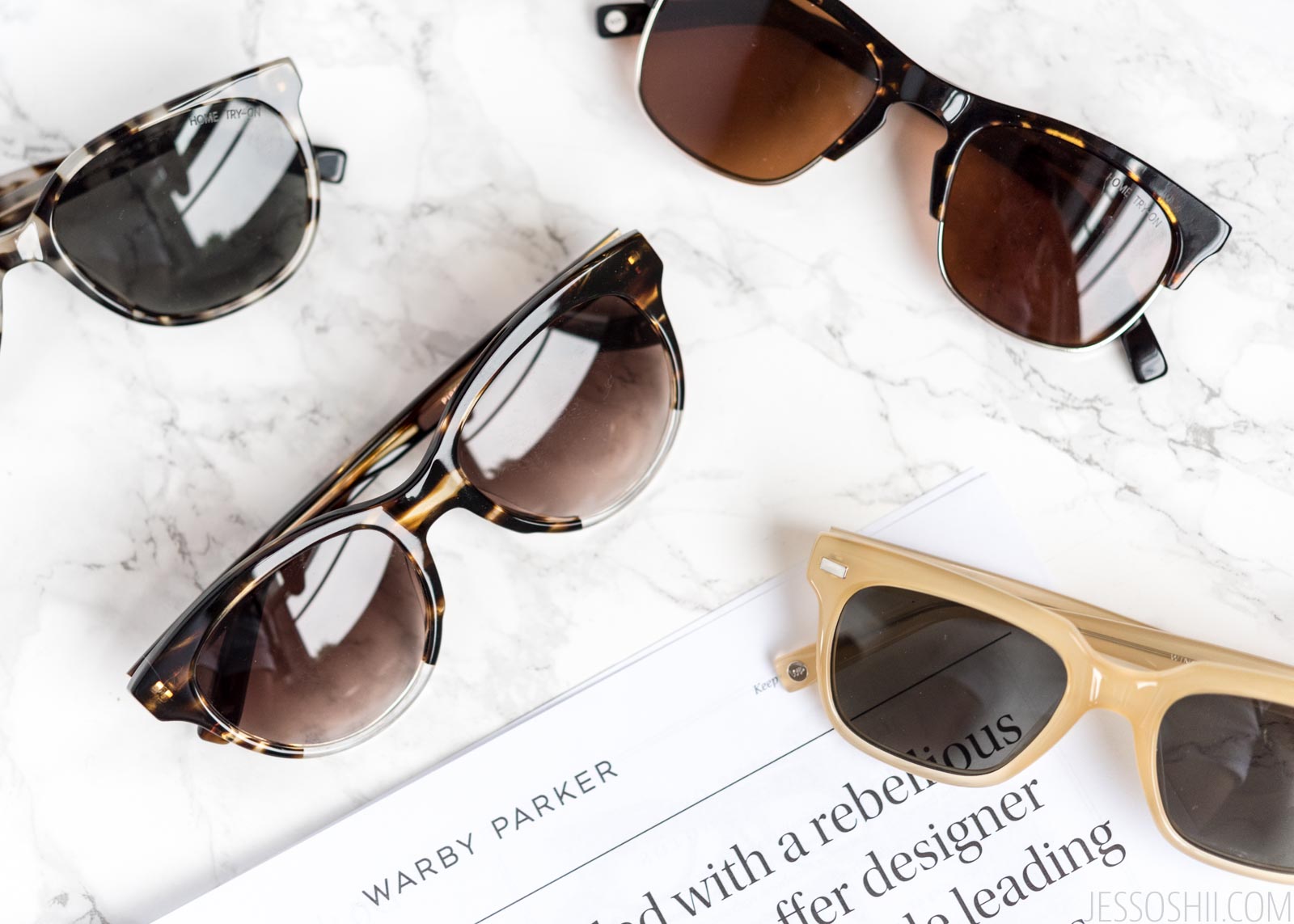 REVIEW Warby Parker Home TryOn Women's Sunglasses Jessoshii