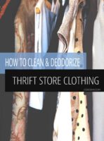 how to clean & remove odors from secondhand thrift store clothing