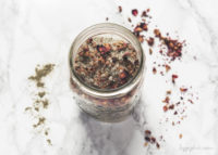 DIY Rose Petals & Sea Salt Detox Bath Soak in Jar