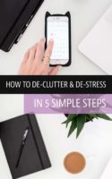 how to de-clutter and get organized in 5 simple steps