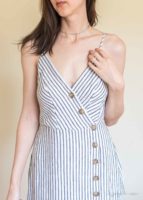 Urban Outfitters Amber Button-Down Linen Midi Dress review 1